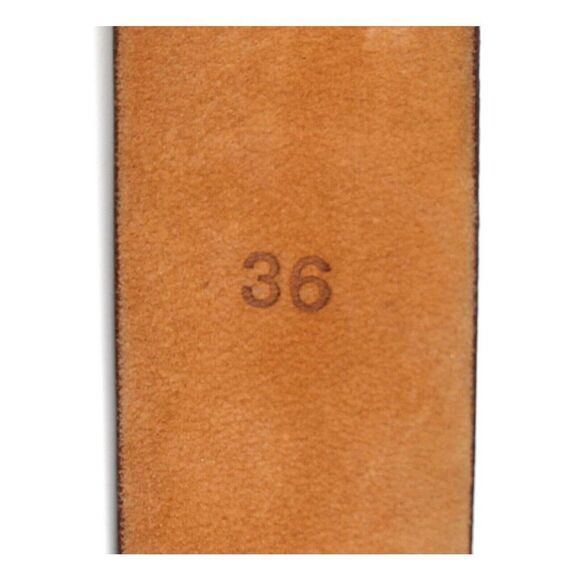 W. Kleinberg BROWN GENUINE LEATHER 1 3/8"Wd CASUAL DRESS MEN'S BELT Sz 36 (F6 - Picture 7 of 15